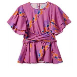 Black Panther: World Of Wakanda Woven Tunic Pink Top Women's Sz 3X Disney Marvel